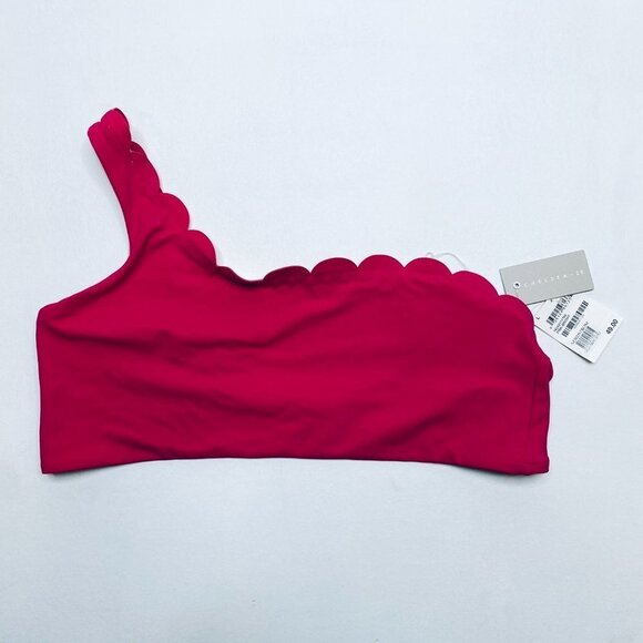 Chelsea28 Pink Scalloped One Shoulder Bikini Top - Picture 6 of 10
